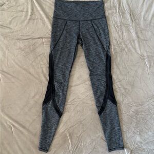 Athleta Charcoal Heathered High Rise Leggings